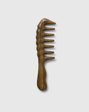 LONG-HANDLE COARSE WOOD COMB