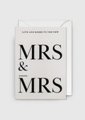 GREETING CARD MRS AND MRS