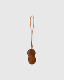 BAG CHARM PEANUT BROWN
