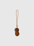 BAG CHARM PEANUT BROWN