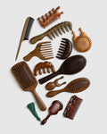 LONG-HANDLE COARSE WOOD COMB