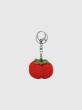CROCHET BAG CHARM  TOMATO