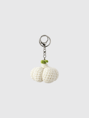 CROCHET BAG CHARM GARLIC