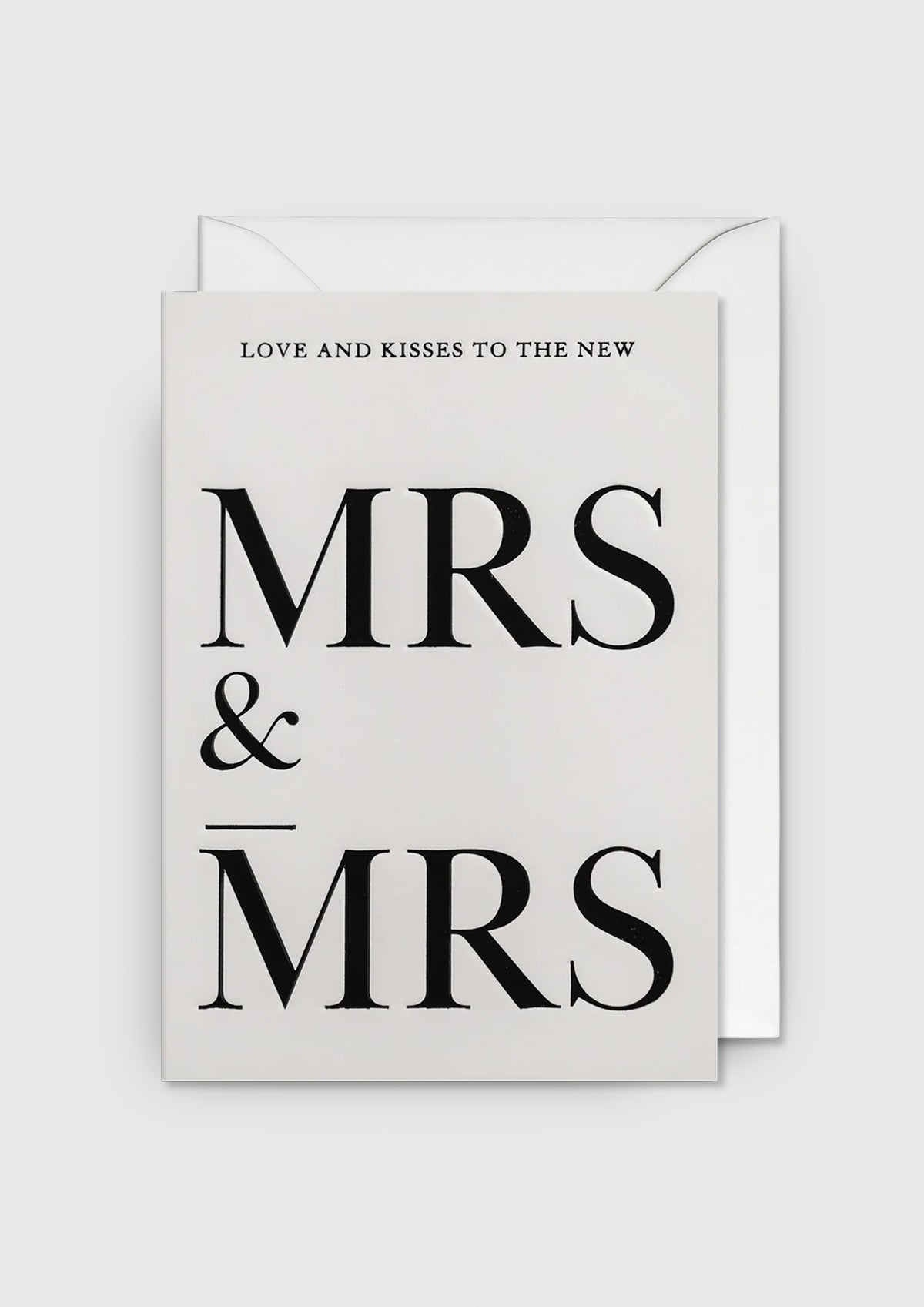 GREETING CARD MRS AND MRS