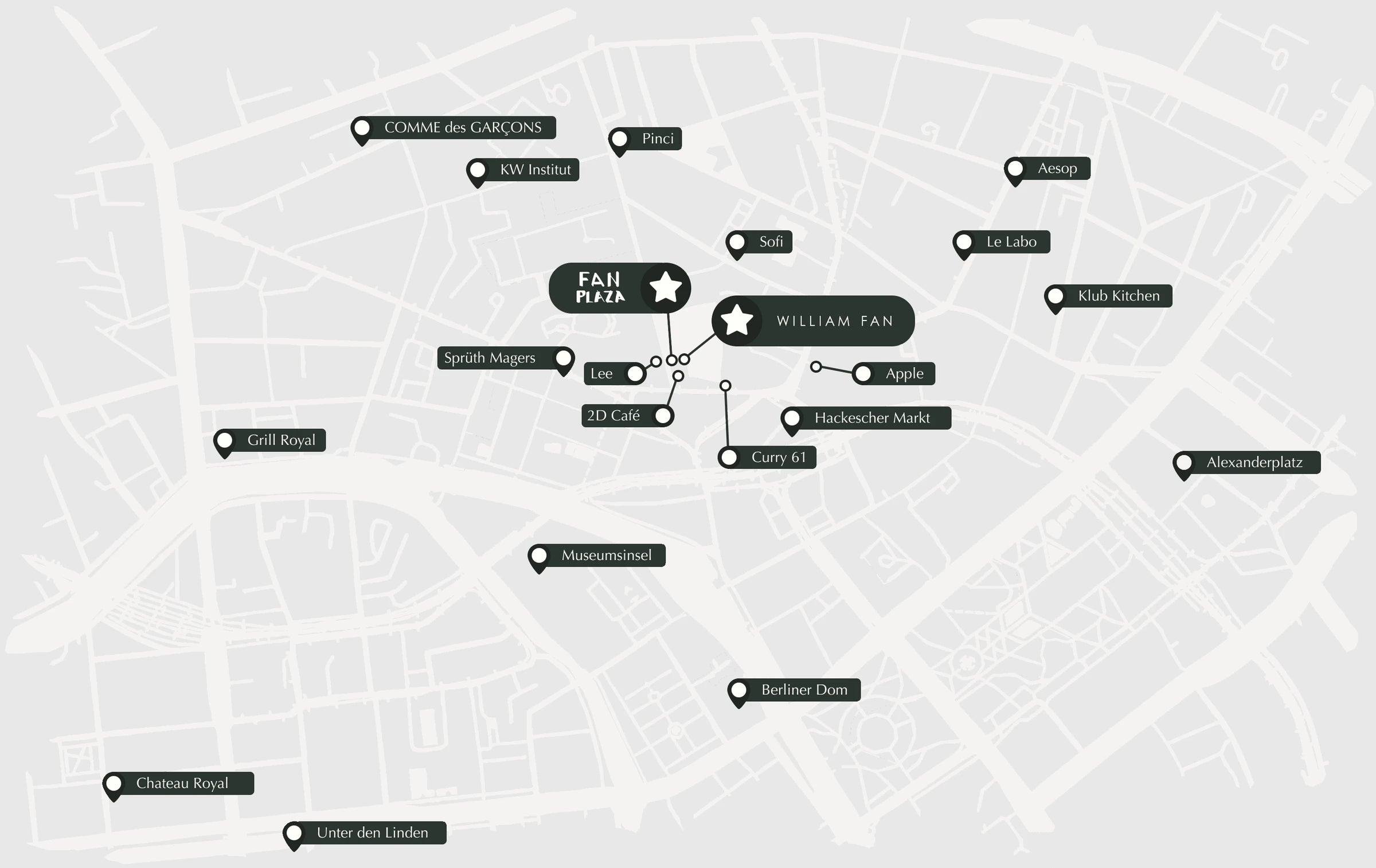 Map — FAN PLAZA at Hackescher Markt, Berlin