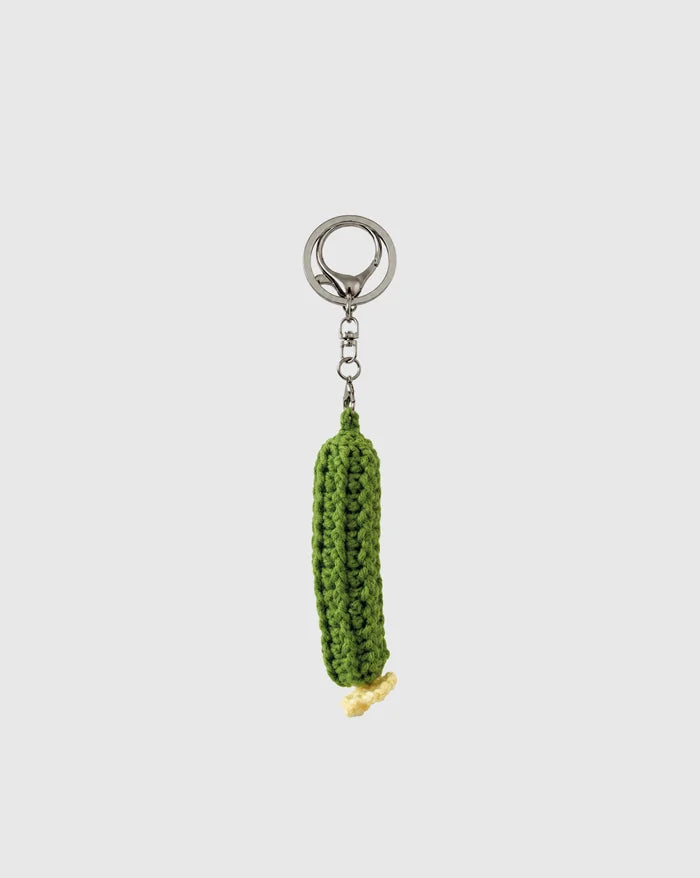 CROCHET BAG CHARM CUCUMBER