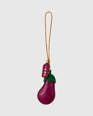 BAG CHARM EGGPLANT